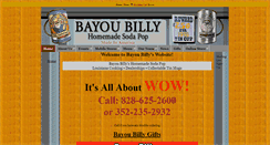 Desktop Screenshot of bayoubilly.com