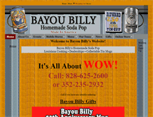 Tablet Screenshot of bayoubilly.com